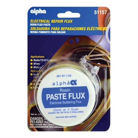 Alpha Metals Alpha Metals 2488617 2 oz Electrical Rosin Flux Paste for Electrical Soldering 2488617